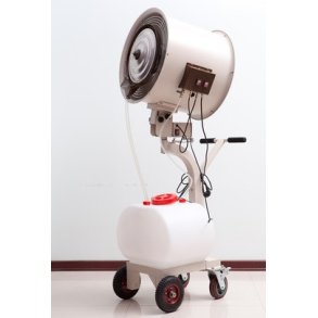 Koldtgekanon med stationrt sprayhoved