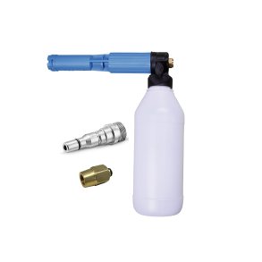 Skumlanse med beholder med  TR22 adapter og nippel til lynkobling